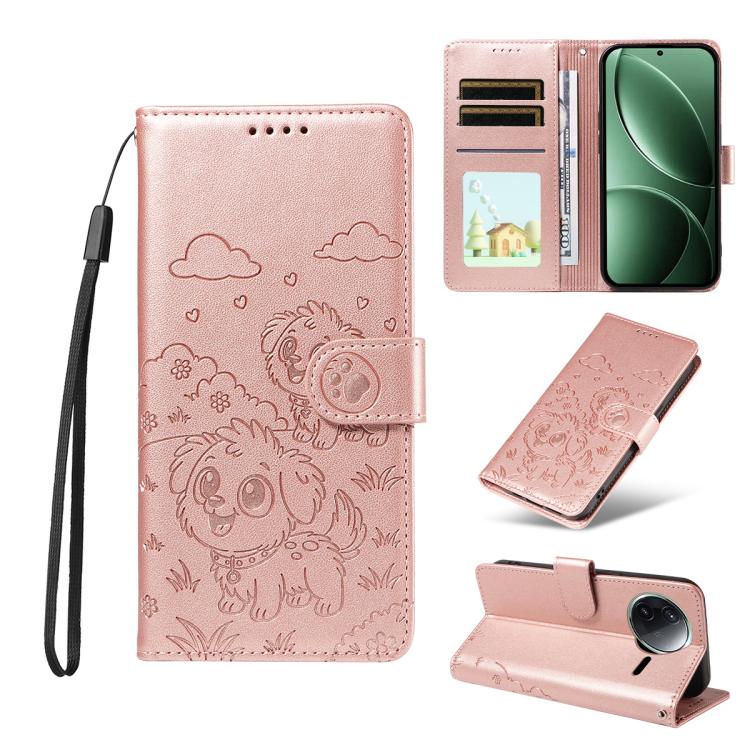 Embossed Heart Dog RFID Blocking Wallet Leather Phone Case, For Redmi A5 4G 171.7mm / Poco C71, For Redmi Note 14S / 13 Pro 4G Global, For Redmi K80 Pro / Poco F7 Ultra, For Redmi K80 / Poco F7 Pro, For Redmi 14C 4G / 5G / 14R / A4                     ...