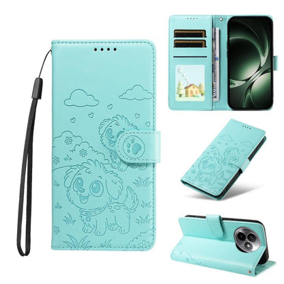 Embossed Heart Dog RFID Blocking Wallet Leather Phone Case, For Redmi Note 17 4G / 5G Global 169.7mm, For Redmi 17C 5G, For Redmi Note 17 Pro+ 5G Global 163.4mm, For Redmi 17 4G / 5G Global 170mm, For Redmi K90 Max 5G / K90 Ultra 5G, For Redmi 15a Glob...