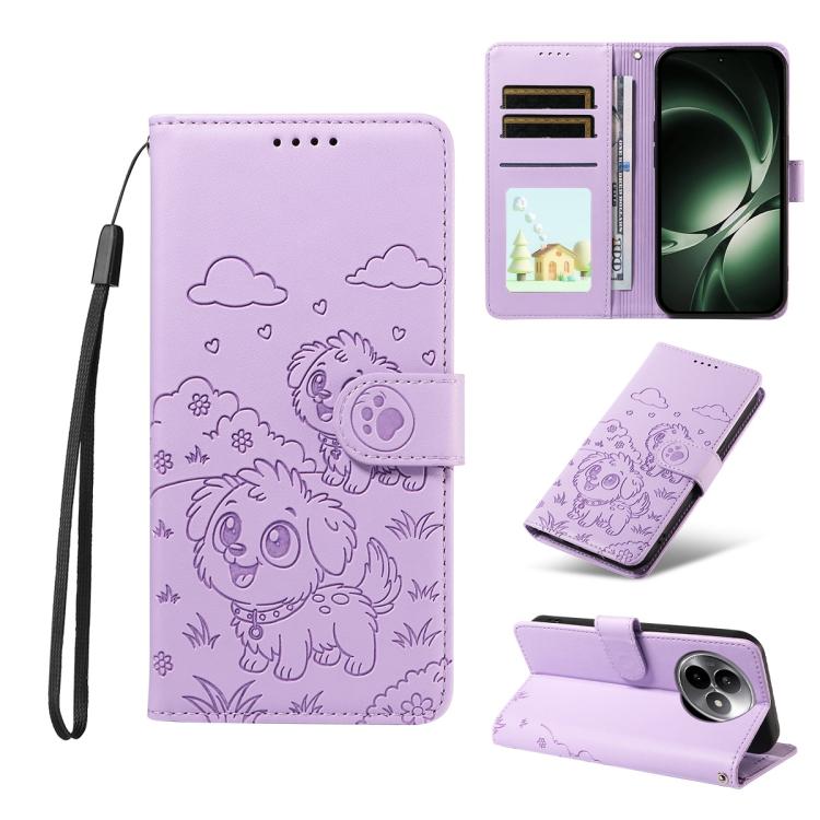 Embossed Heart Dog RFID Blocking Wallet Leather Phone Case, For Redmi Note 17 4G / 5G Global 169.7mm, For Redmi 17C 5G, For Redmi Note 17 Pro+ 5G Global 163.4mm, For Redmi 17 4G / 5G Global 170mm, For Redmi K90 Max 5G / K90 Ultra 5G, For Redmi 15a Glob...