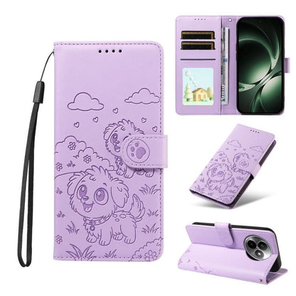 Embossed Heart Dog RFID Blocking Wallet Leather Phone Case, For Redmi Note 17 4G / 5G Global 169.7mm, For Redmi 17C 5G, For Redmi Note 17 Pro+ 5G Global 163.4mm, For Redmi 17 4G / 5G Global 170mm, For Redmi K90 Max 5G / K90 Ultra 5G, For Redmi 15a Glob...