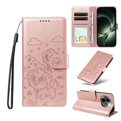 Embossed Heart Dog RFID Blocking Wallet Leather Phone Case, For Redmi Note 17 4G / 5G Global 169.7mm, For Redmi 17C 5G, For Redmi Note 17 Pro+ 5G Global 163.4mm, For Redmi 17 4G / 5G Global 170mm, For Redmi K90 Max 5G / K90 Ultra 5G, For Redmi 15a Glob...