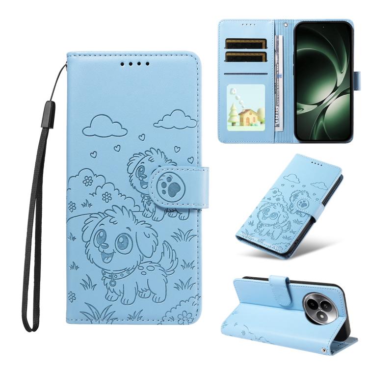 Embossed Heart Dog RFID Blocking Wallet Leather Phone Case, For Redmi Note 17 4G / 5G Global 169.7mm, For Redmi 17C 5G, For Redmi Note 17 Pro+ 5G Global 163.4mm, For Redmi 17 4G / 5G Global 170mm, For Redmi K90 Max 5G / K90 Ultra 5G, For Redmi 15a Glob...