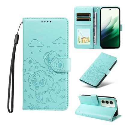 Embossed Heart Dog RFID Blocking Wallet Leather Phone Case, For Redmi Note 17 4G / 5G Global 169.7mm, For Redmi 17C 5G, For Redmi Note 17 Pro+ 5G Global 163.4mm, For Redmi 17 4G / 5G Global 170mm, For Redmi K90 Max 5G / K90 Ultra 5G, For Redmi 15a Glob...