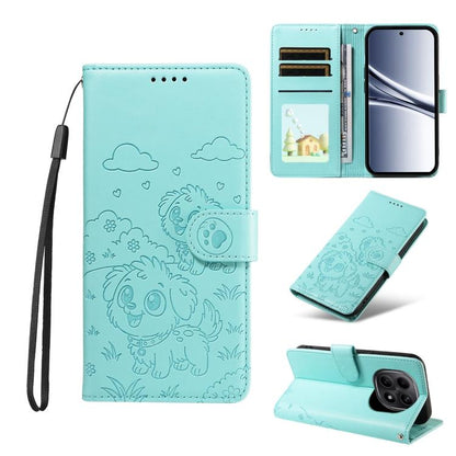Embossed Heart Dog RFID Blocking Wallet Leather Phone Case, For Redmi Note 17 4G / 5G Global 169.7mm, For Redmi 17C 5G, For Redmi Note 17 Pro+ 5G Global 163.4mm, For Redmi 17 4G / 5G Global 170mm, For Redmi K90 Max 5G / K90 Ultra 5G, For Redmi 15a Glob...
