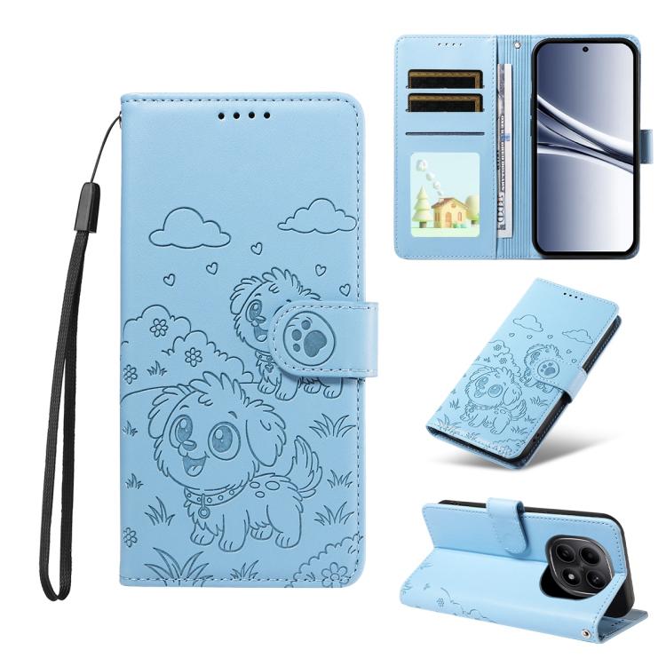 Embossed Heart Dog RFID Blocking Wallet Leather Phone Case, For Redmi Note 17 4G / 5G Global 169.7mm, For Redmi 17C 5G, For Redmi Note 17 Pro+ 5G Global 163.4mm, For Redmi 17 4G / 5G Global 170mm, For Redmi K90 Max 5G / K90 Ultra 5G, For Redmi 15a Glob...