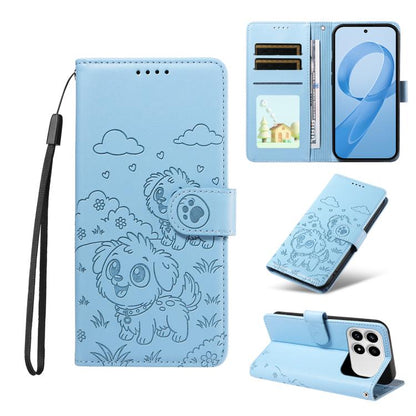 Embossed Heart Dog RFID Blocking Wallet Leather Phone Case, For Redmi Note 17 4G / 5G Global 169.7mm, For Redmi 17C 5G, For Redmi Note 17 Pro+ 5G Global 163.4mm, For Redmi 17 4G / 5G Global 170mm, For Redmi K90 Max 5G / K90 Ultra 5G, For Redmi 15a Glob...