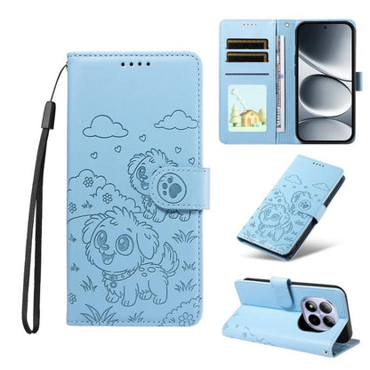 Embossed Heart Dog RFID Blocking Wallet Leather Phone Case, For Redmi Note 17 4G / 5G Global 169.7mm, For Redmi 17C 5G, For Redmi Note 17 Pro+ 5G Global 163.4mm, For Redmi 17 4G / 5G Global 170mm, For Redmi K90 Max 5G / K90 Ultra 5G, For Redmi 15a Glob...