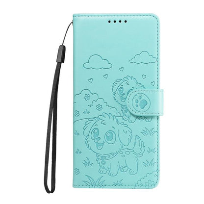 Embossed Heart Dog RFID Blocking Wallet Leather Phone Case, For Redmi Note 17 4G / 5G Global 169.7mm, For Redmi 17C 5G, For Redmi Note 17 Pro+ 5G Global 163.4mm, For Redmi 17 4G / 5G Global 170mm, For Redmi K90 Max 5G / K90 Ultra 5G, For Redmi 15a Glob...