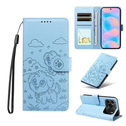 Embossed Heart Dog RFID Blocking Wallet Leather Phone Case, For Huawei nova 16 SE 5G, For Huawei nova 16, For Huawei Enjoy 90 Pro Max 5G, For Huawei Enjoy 90 Plus 5G, For Huawei Enjoy 80 Plus, For Huawei nova 15 Pro / 15 Ultra, For Huawei Mate 70 Air 5...