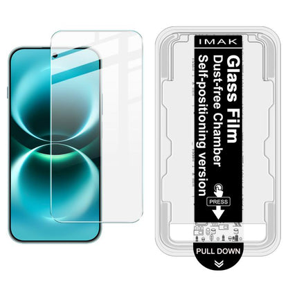 IMAK dust-free chamber locator kit with tempered glass screen protector film for phone