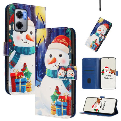 Christmas Series Buckle Leather Phone Case with Hand Strap, For Redmi Note 11 Pro / 11 Pro+ 5G Global, For Redmi Note 12 4G Global, For Redmi A1 4G / A2 4G, For Redmi Note 12 Pro+ 5G Global, For Redmi Note 12 5G Global / Xiaomi Poco X5                 ...