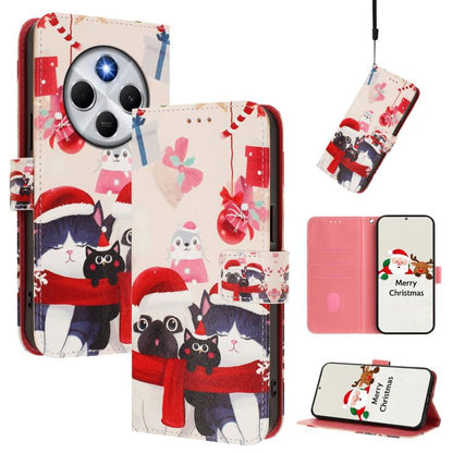 Christmas Series Buckle Leather Phone Case with Hand Strap, For Redmi Note 14 4G 163.25mm, For Redmi 14C 4G / A4 5G / 14R 5G / A3 Pro, For Redmi K70 Ultra 5G, For Redmi A3 4G / A3x 4G, For Redmi 13C 4G / 5G / Xiaomi Poco C65 / M6                       ...