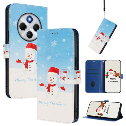 Christmas Series Buckle Leather Phone Case with Hand Strap, For Redmi Note 14 4G 163.25mm, For Redmi 14C 4G / A4 5G / 14R 5G / A3 Pro, For Redmi K70 Ultra 5G, For Redmi A3 4G / A3x 4G, For Redmi 13C 4G / 5G / Xiaomi Poco C65 / M6                       ...