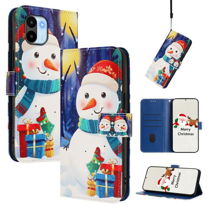 Christmas Series Buckle Leather Phone Case with Hand Strap, For Redmi Note 11 Pro / 11 Pro+ 5G Global, For Redmi Note 12 4G Global, For Redmi A1 4G / A2 4G, For Redmi Note 12 Pro+ 5G Global, For Redmi Note 12 5G Global / Xiaomi Poco X5                 ...