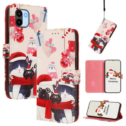 Christmas Series Buckle Leather Phone Case with Hand Strap, For Redmi Note 11 Pro / 11 Pro+ 5G Global, For Redmi Note 12 4G Global, For Redmi A1 4G / A2 4G, For Redmi Note 12 Pro+ 5G Global, For Redmi Note 12 5G Global / Xiaomi Poco X5                 ...