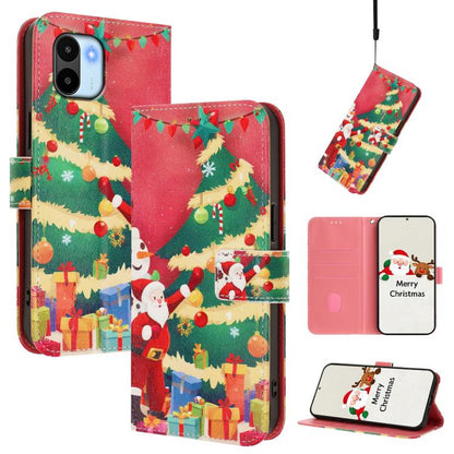 Christmas Series Buckle Leather Phone Case with Hand Strap, For Redmi Note 11 Pro / 11 Pro+ 5G Global, For Redmi Note 12 4G Global, For Redmi A1 4G / A2 4G, For Redmi Note 12 Pro+ 5G Global, For Redmi Note 12 5G Global / Xiaomi Poco X5                 ...