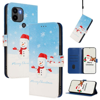 Christmas Series Buckle Leather Phone Case with Hand Strap, For Redmi Note 14 4G 163.25mm, For Redmi 14C 4G / A4 5G / 14R 5G / A3 Pro, For Redmi K70 Ultra 5G, For Redmi A3 4G / A3x 4G, For Redmi 13C 4G / 5G / Xiaomi Poco C65 / M6                       ...