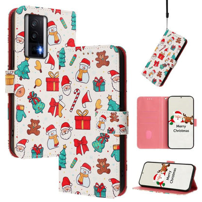 Christmas Series Buckle Leather Phone Case with Hand Strap, For Redmi Note 14 4G 163.25mm, For Redmi 14C 4G / A4 5G / 14R 5G / A3 Pro, For Redmi K70 Ultra 5G, For Redmi A3 4G / A3x 4G, For Redmi 13C 4G / 5G / Xiaomi Poco C65 / M6                       ...