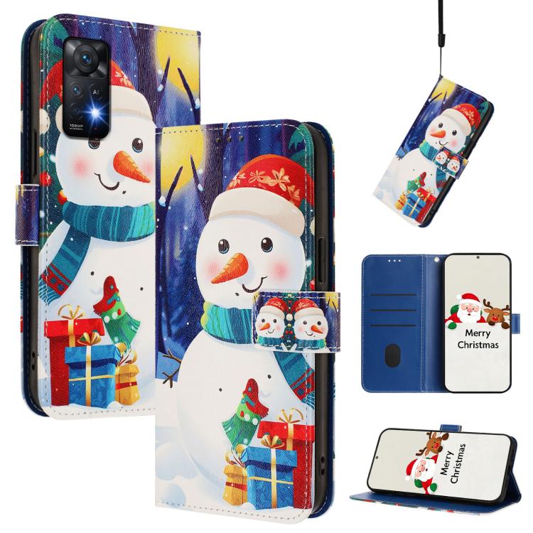 Christmas Series Buckle Leather Phone Case with Hand Strap, For Redmi Note 11 Pro / 11 Pro+ 5G Global, For Redmi Note 12 4G Global, For Redmi A1 4G / A2 4G, For Redmi Note 12 Pro+ 5G Global, For Redmi Note 12 5G Global / Xiaomi Poco X5                 ...