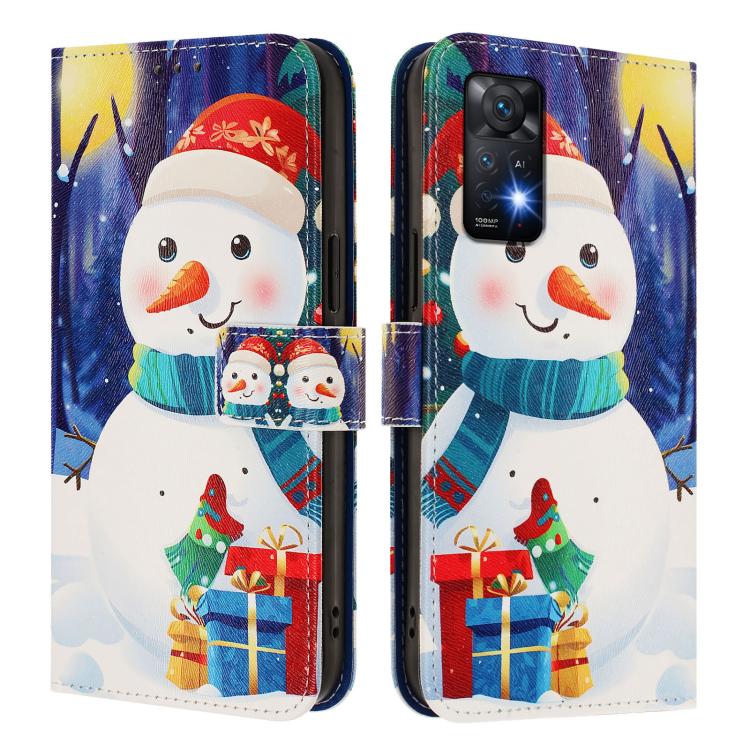 Christmas Series Buckle Leather Phone Case with Hand Strap, For Redmi Note 11 Pro / 11 Pro+ 5G Global, For Redmi Note 12 4G Global, For Redmi A1 4G / A2 4G, For Redmi Note 12 Pro+ 5G Global, For Redmi Note 12 5G Global / Xiaomi Poco X5                 ...
