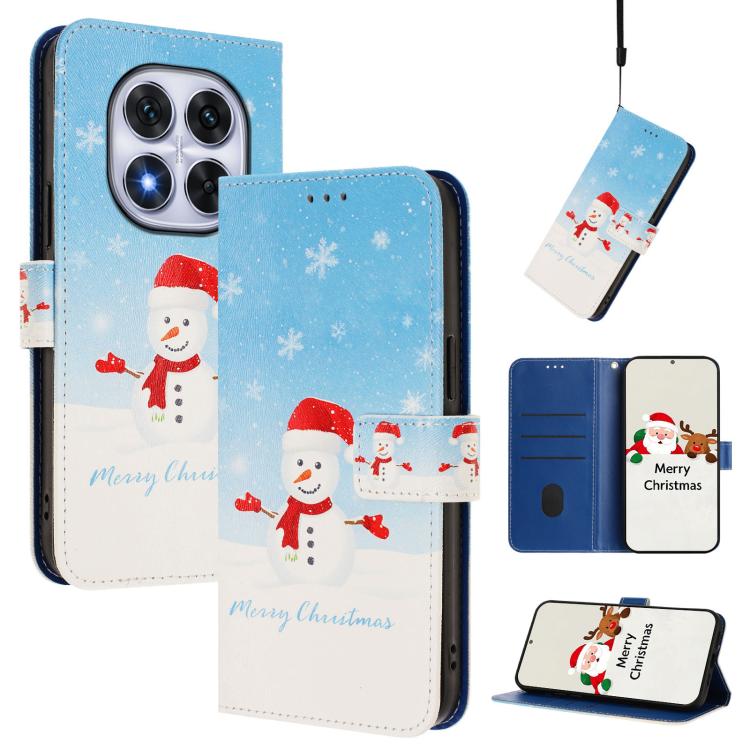 Christmas Series Buckle Leather Phone Case with Hand Strap, For Redmi Note 15 Pro+ 5G 163.3mm/Poco M8 Pro 5G, For Redmi Note 15 5G / 4G 164mm / Poco M8 5G, For Redmi 15C 5G / 4G EU 173mm / Poco C85 5G, For Xiaomi Poco M7 4G 169mm                       ...