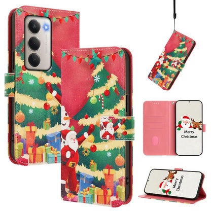 Christmas Series Buckle Leather Phone Case with Hand Strap, For Redmi Note 15 Pro+ 5G 163.3mm/Poco M8 Pro 5G, For Redmi Note 15 5G / 4G 164mm / Poco M8 5G, For Redmi 15C 5G / 4G EU 173mm / Poco C85 5G, For Xiaomi Poco M7 4G 169mm                       ...