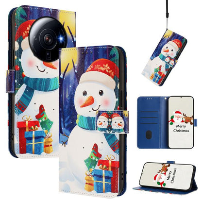 Christmas Series Buckle Leather Phone Case with Hand Strap, For Xiaomi Poco X6 Pro, For Xiaomi 14 Ultra 5G, For Xiaomi 14 Pro 5G, For Xiaomi 14 5G, For Xiaomi 13T / 13T Pro / Redmi K60 Ultra 5G, For Xiaomi 13 Ultra, For Xiaomi Civi 3 5G                ...