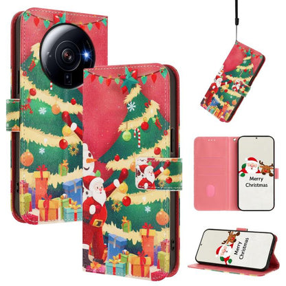Christmas Series Buckle Leather Phone Case with Hand Strap, For Xiaomi Poco X6 Pro, For Xiaomi 14 Ultra 5G, For Xiaomi 14 Pro 5G, For Xiaomi 14 5G, For Xiaomi 13T / 13T Pro / Redmi K60 Ultra 5G, For Xiaomi 13 Ultra, For Xiaomi Civi 3 5G                ...