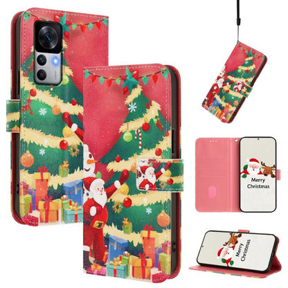 Christmas Series Buckle Leather Phone Case with Hand Strap, For Xiaomi Poco X6 Pro, For Xiaomi 14 Ultra 5G, For Xiaomi 14 Pro 5G, For Xiaomi 14 5G, For Xiaomi 13T / 13T Pro / Redmi K60 Ultra 5G, For Xiaomi 13 Ultra, For Xiaomi Civi 3 5G                ...