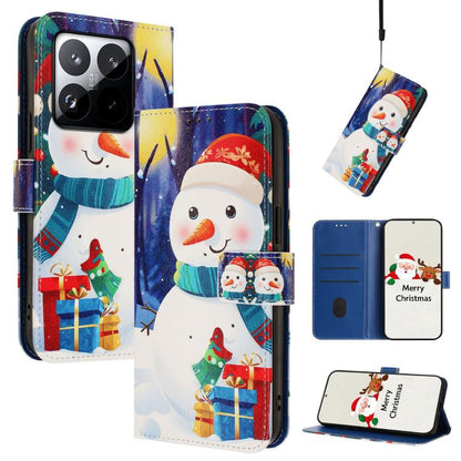 Christmas Series Buckle Leather Phone Case with Hand Strap, For Xiaomi 15T Pro 5G, For Xiaomi 15T 5G, For Xiaomi 15S Pro 5G, For Xiaomi Poco F7 / Redmi Turbo 4 Pro, For Xiaomi Poco F7 Ultra / Redmi K80 Pro, For Xiaomi Poco F7 Pro / Redmi K80           ...