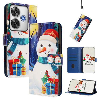Christmas Series Buckle Leather Phone Case with Hand Strap, For Xiaomi 15T Pro 5G, For Xiaomi 15T 5G, For Xiaomi 15S Pro 5G, For Xiaomi Poco F7 / Redmi Turbo 4 Pro, For Xiaomi Poco F7 Ultra / Redmi K80 Pro, For Xiaomi Poco F7 Pro / Redmi K80           ...