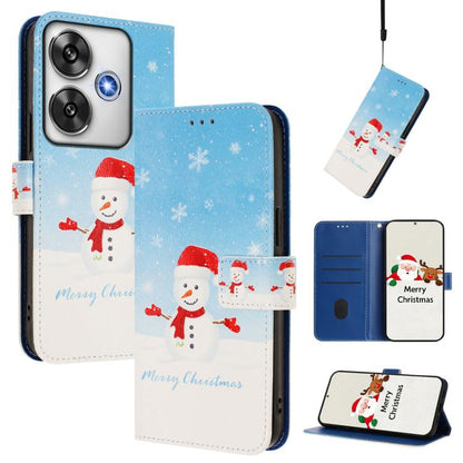 Christmas Series Buckle Leather Phone Case with Hand Strap, For Xiaomi 15T Pro 5G, For Xiaomi 15T 5G, For Xiaomi 15S Pro 5G, For Xiaomi Poco F7 / Redmi Turbo 4 Pro, For Xiaomi Poco F7 Ultra / Redmi K80 Pro, For Xiaomi Poco F7 Pro / Redmi K80           ...
