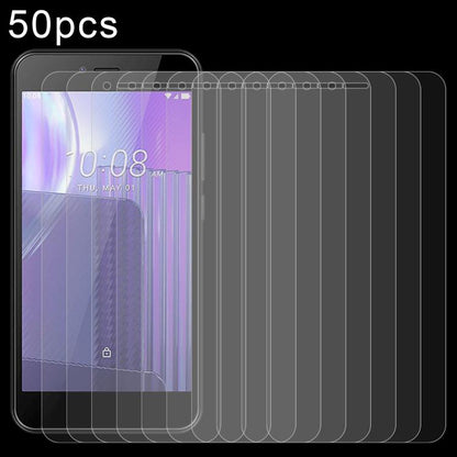 50pcs 0.26mm 9H 2.5D Tempered Glass Film, For HTC Wildfire E7 Plus, For HTC Wildfire E5 Life, For HTC Wildfire E4 Plus, For HTC Wildfire E5, For HTC Wildfire E6 Star, For HTC Wildfire E6
