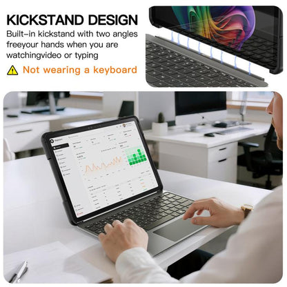 Rotatable Kickstand Grip Shockproof Tablet Case, For MicroSoft Surface Pro 12 2025