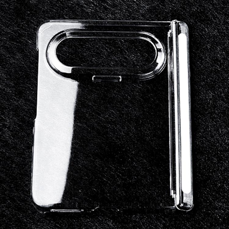 Transparent PC Dual Axis Shockproof Phone Case, For Huawei Pura X Max, For Huawei Mate X7, For Huawei Mate X6, For Huawei Mate X5