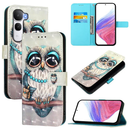 3D Painting Horizontal Flip Leather Phone Case, For vivo Y400 5G, For vivo V60 5G