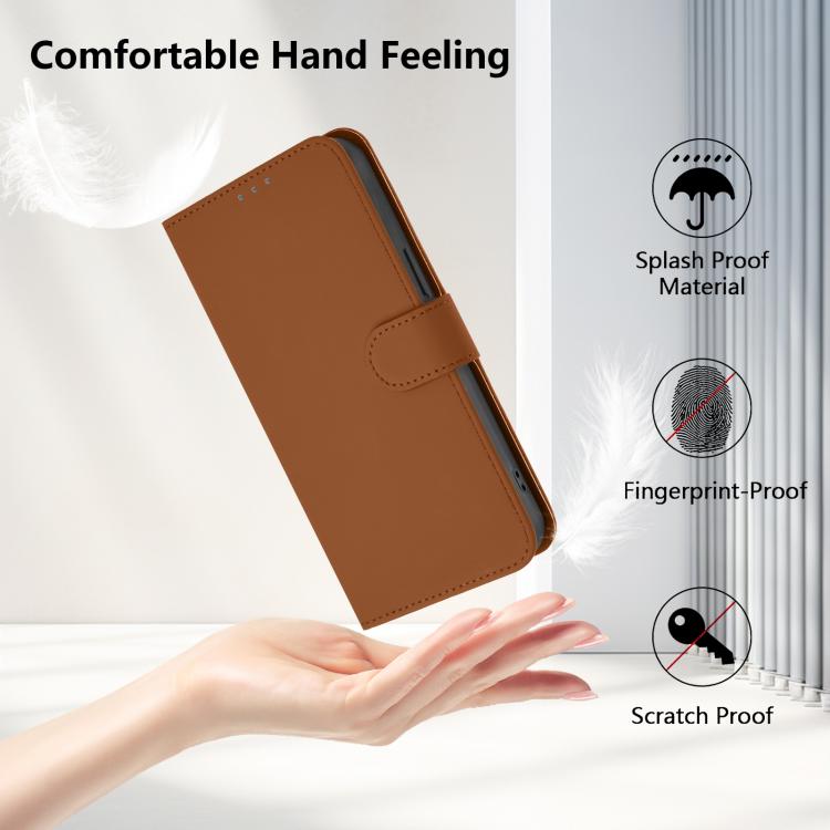 Skin Feel Solid Color Leather Phone Case with Lanyard, For vivo V60 Lite 5G Global, For vivo Y400 5G Global, For vivo V60 5G Global