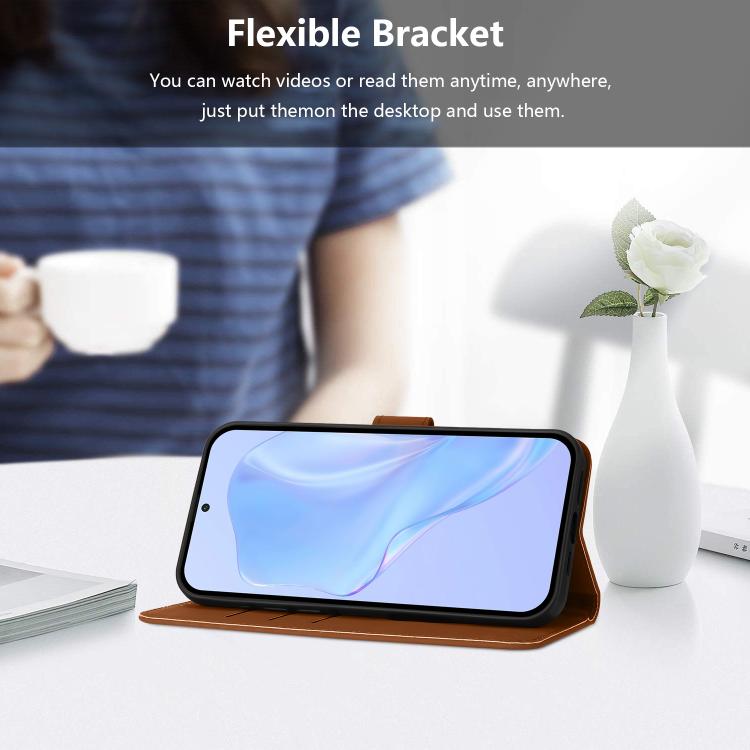 Skin Feel Solid Color Leather Phone Case with Lanyard, For vivo V60 Lite 5G Global, For vivo Y400 5G Global, For vivo V60 5G Global