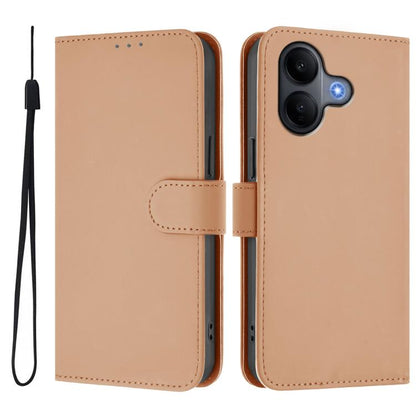 Skin Feel Solid Color Leather Phone Case with Lanyard, For vivo V60 Lite 5G Global, For vivo Y400 5G Global, For vivo V60 5G Global