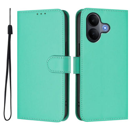Skin Feel Solid Color Leather Phone Case with Lanyard, For vivo V60 Lite 5G Global, For vivo Y400 5G Global, For vivo V60 5G Global