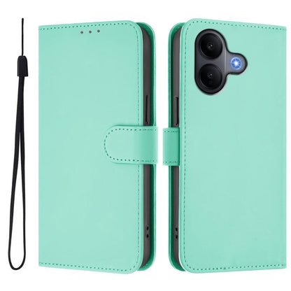 Skin Feel Solid Color Leather Phone Case with Lanyard, For vivo V60 Lite 5G Global, For vivo Y400 5G Global, For vivo V60 5G Global