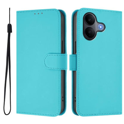 Skin Feel Solid Color Leather Phone Case with Lanyard, For vivo V60 Lite 5G Global, For vivo Y400 5G Global, For vivo V60 5G Global