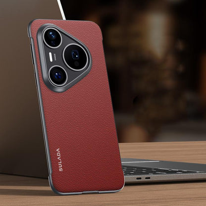 SULADA Frameless Top Layer Cowhide Leather PC Phone Case, For Huawei Pura X View, For Huawei Pura 90 Pro Max 5G, For Huawei Pura 90 Pro 5G, For Huawei Pura 90 5G, For Huawei Mate 80 Pro Max, For Huawei Mate 80 / Mate 80 Pro, For Huawei Pura 80 Ultra 5G...