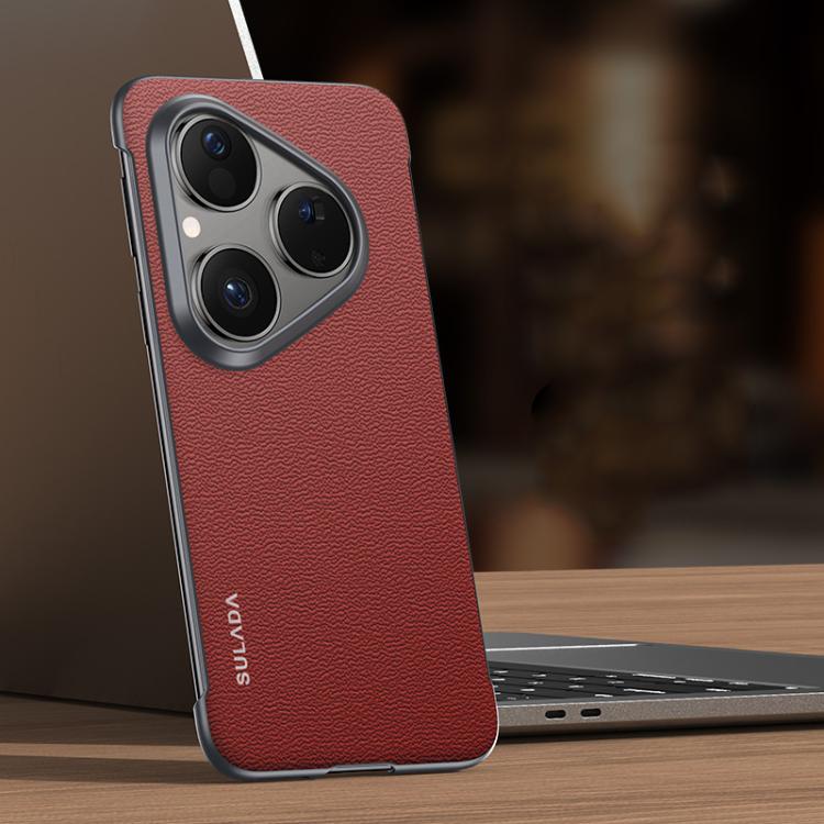 SULADA Frameless Top Layer Cowhide Leather PC Phone Case, For Huawei Pura X View, For Huawei Pura 90 Pro Max 5G, For Huawei Pura 90 Pro 5G, For Huawei Pura 90 5G, For Huawei Mate 80 Pro Max, For Huawei Mate 80 / Mate 80 Pro, For Huawei Pura 80 Ultra 5G...