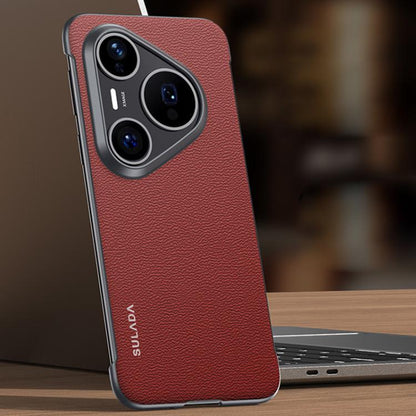 SULADA Frameless Top Layer Cowhide Leather PC Phone Case, For Huawei Pura X View, For Huawei Pura 90 Pro Max 5G, For Huawei Pura 90 Pro 5G, For Huawei Pura 90 5G, For Huawei Mate 80 Pro Max, For Huawei Mate 80 / Mate 80 Pro, For Huawei Pura 80 Ultra 5G...