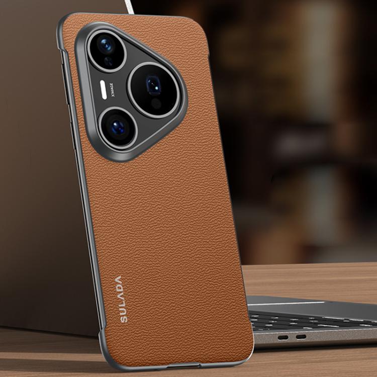 SULADA Frameless Top Layer Cowhide Leather PC Phone Case, For Huawei Pura X View, For Huawei Pura 90 Pro Max 5G, For Huawei Pura 90 Pro 5G, For Huawei Pura 90 5G, For Huawei Mate 80 Pro Max, For Huawei Mate 80 / Mate 80 Pro, For Huawei Pura 80 Ultra 5G...