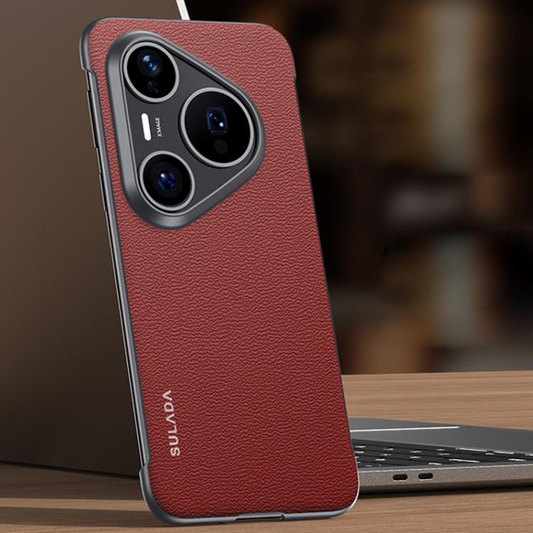 SULADA Frameless Top Layer Cowhide Leather PC Phone Case, For Huawei Pura X View, For Huawei Pura 90 Pro Max 5G, For Huawei Pura 90 Pro 5G, For Huawei Pura 90 5G, For Huawei Mate 80 Pro Max, For Huawei Mate 80 / Mate 80 Pro, For Huawei Pura 80 Ultra 5G...