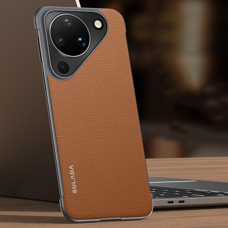 SULADA Frameless Top Layer Cowhide Leather PC Phone Case, For Huawei Pura X View, For Huawei Pura 90 Pro Max 5G, For Huawei Pura 90 Pro 5G, For Huawei Pura 90 5G, For Huawei Mate 80 Pro Max, For Huawei Mate 80 / Mate 80 Pro, For Huawei Pura 80 Ultra 5G...