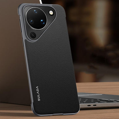 SULADA Frameless Top Layer Cowhide Leather PC Phone Case, For Huawei Pura X View, For Huawei Pura 90 Pro Max 5G, For Huawei Pura 90 Pro 5G, For Huawei Pura 90 5G, For Huawei Mate 80 Pro Max, For Huawei Mate 80 / Mate 80 Pro, For Huawei Pura 80 Ultra 5G...