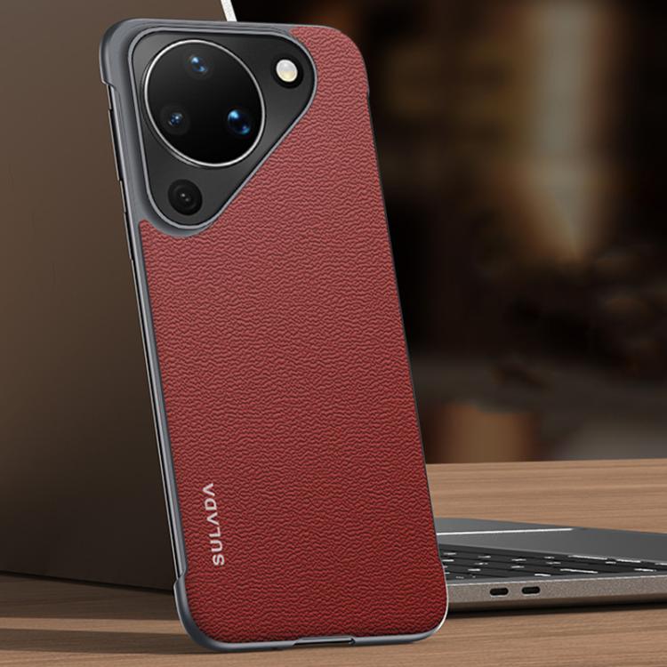 SULADA Frameless Top Layer Cowhide Leather PC Phone Case, For Huawei Pura X View, For Huawei Pura 90 Pro Max 5G, For Huawei Pura 90 Pro 5G, For Huawei Pura 90 5G, For Huawei Mate 80 Pro Max, For Huawei Mate 80 / Mate 80 Pro, For Huawei Pura 80 Ultra 5G...